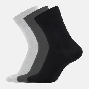 3 pak bambus strømper i lysegrå, mørkegrå og sort fra Jack & Jones