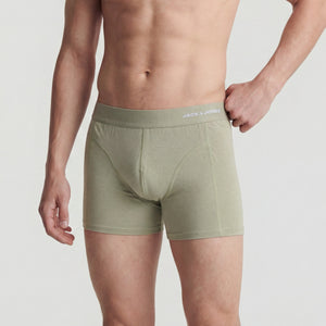 3 pak bambus underbukser i oliven/grøn/navy fra Jack & Jones