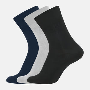 3 pak bambus strømper i navy/lysegrå/sort fra Jack & Jones