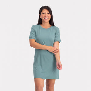Nora Grøn natkjole fra Bamboo Basics