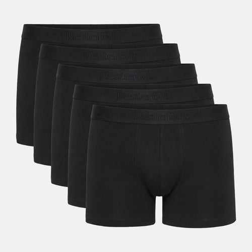 5 pak sort bambus underbukser
