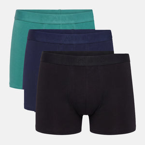 3 pak bambus underbukser i sort/navy/petrol
