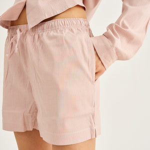 Stribet bambus natshorts