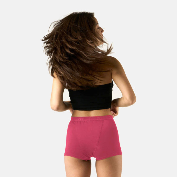 Super bambus menstruationstrusse i Ruby Pink