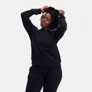 Sort bambus joggingsæt fra Bamboo Basics