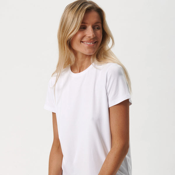 3 pak hvid bambus T-shirt