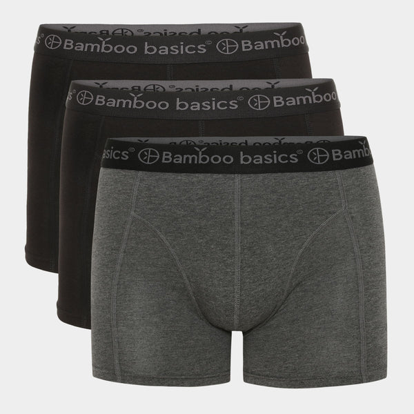 Rico bambus underbukser - sort og mørkegrå 3 pak S   Bamboo Basics