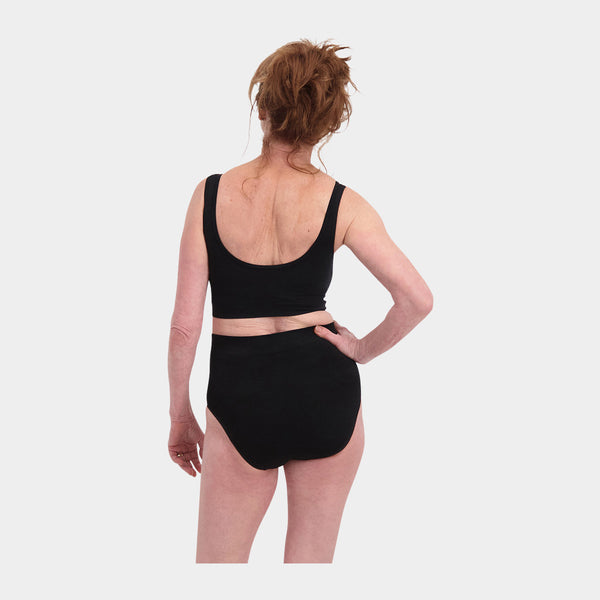 Amy bambus extra høje maxi trusser - sort 2 pak    Bamboo Basics
