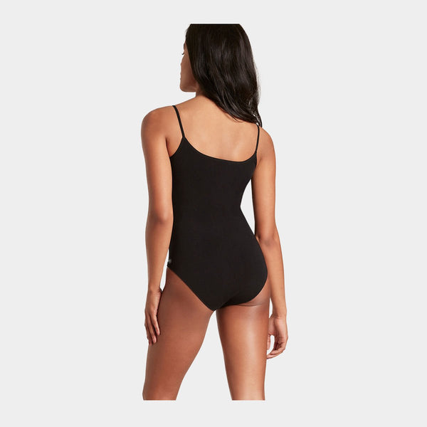 Sort bambus bodystocking med tynde stropper    Boody