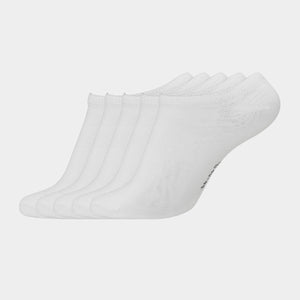 5 par hvide footies I bambus 45-49   Copenhagen Bamboo