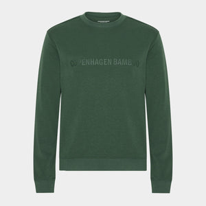 Grøn bambus sweatshirt med logo XS   Copenhagen Bamboo