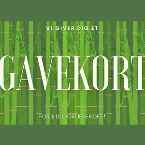 Gavekort DKK 100.00   Bambustøj.dk
