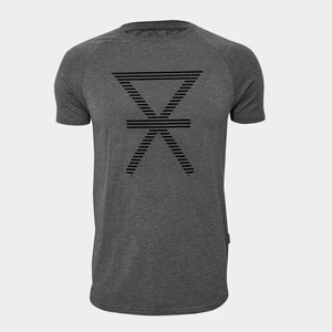 Mørkegrå crew neck bambus T-shirt med print XXL   JBS of Denmark