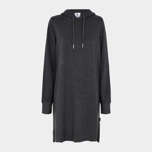 Mørkegrå bambus hoodie kjole XS   JBS of Denmark