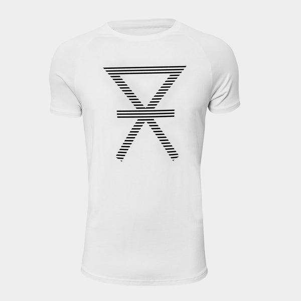 Hvid crew neck bambus T-shirt med print XXL   JBS of Denmark