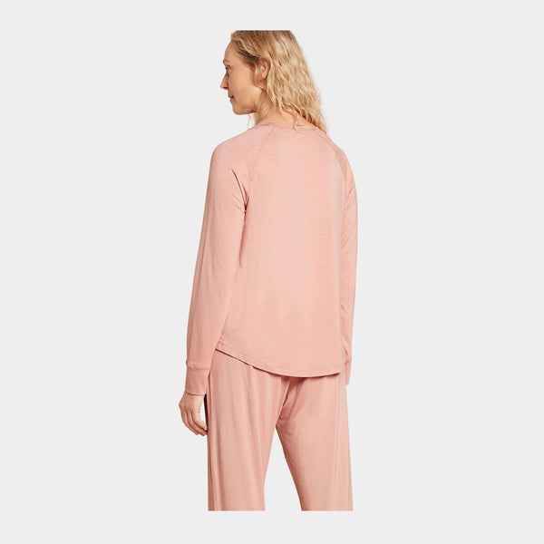 Lyserød langærmet raglan bambus lounge T-shirt    Boody