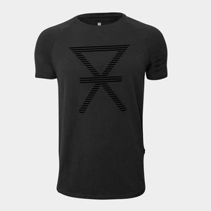 Sort crew neck bambus T-shirt med print XXL   JBS of Denmark