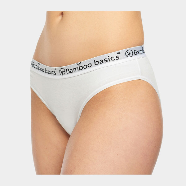 Yara bambus tai trusser med elastiklinning - hvid 3 pak    Bamboo Basics