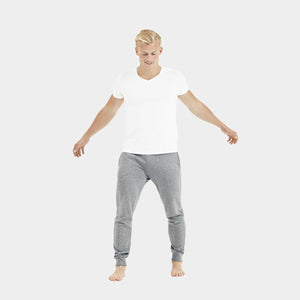 Hvid v-hals bambus T-shirt    JBS of Denmark