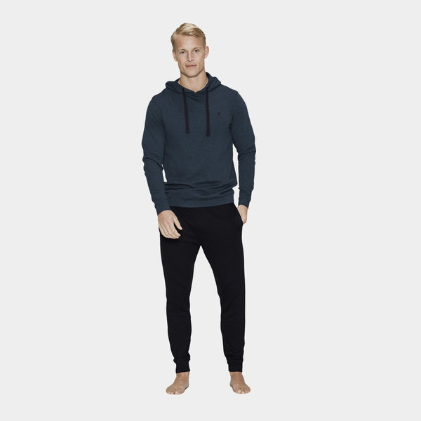 Navy - sort bambus joggingsæt hoodie S   JBS of Denmark